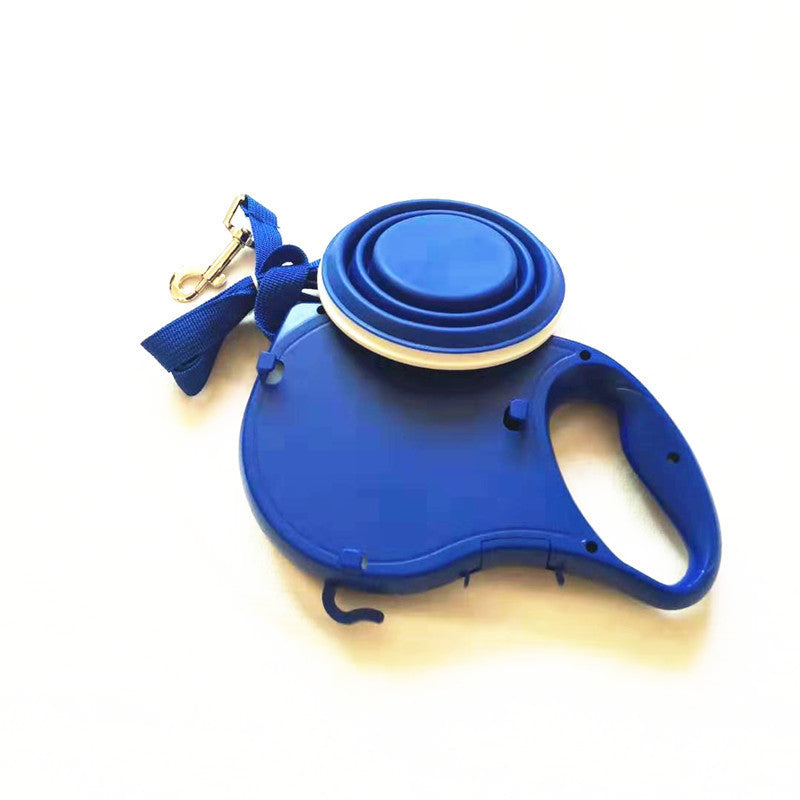 Multifunctional Pet Traction Rope With Water Bottle