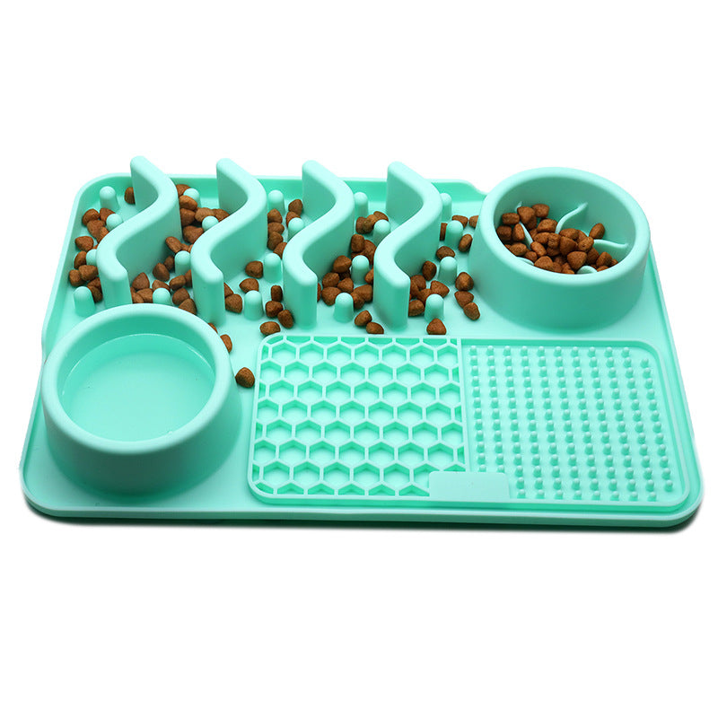Dog Silicone Licking Multifunctional Food Bowl