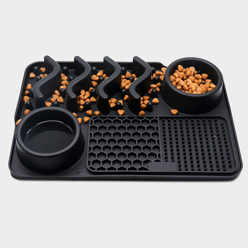 Dog Silicone Licking Multifunctional Food Bowl