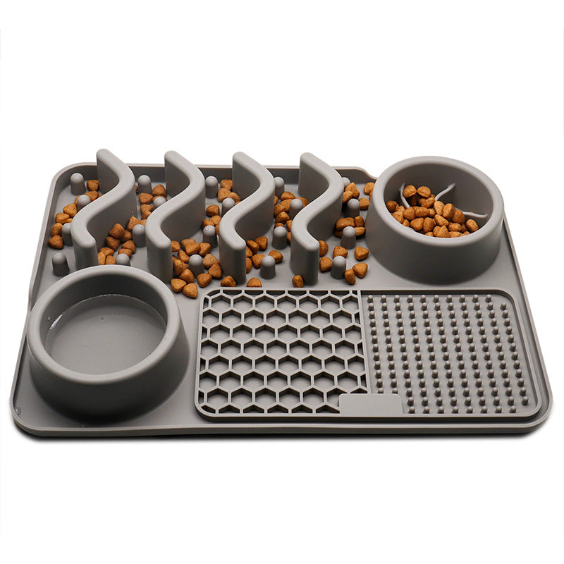 Dog Silicone Licking Multifunctional Food Bowl