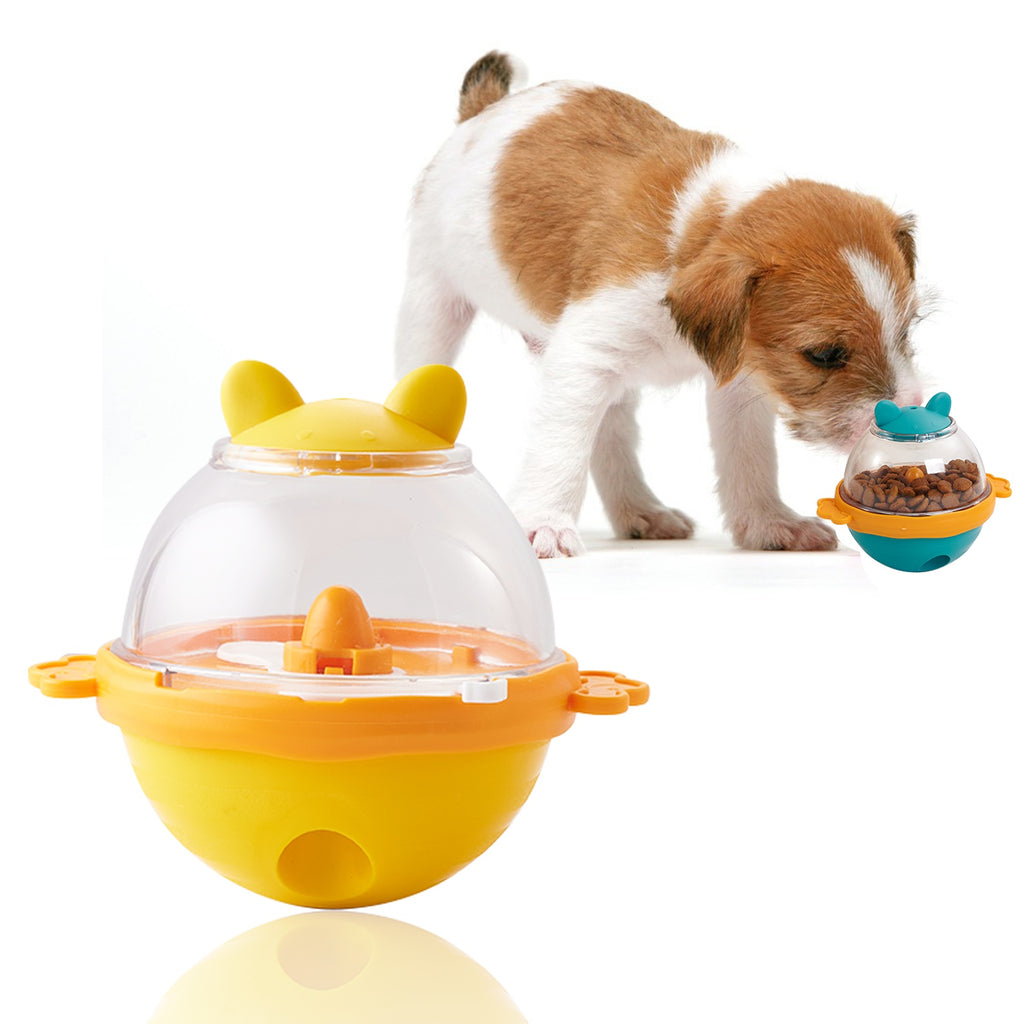 Dog Treat Balls Slow Feeder ToysDog & Cat Treat Dispenser Puzzle Toys  Active Rolling Balls For Medium&Large Dog Breeds  Interactive Squeaky Mental Stimulation