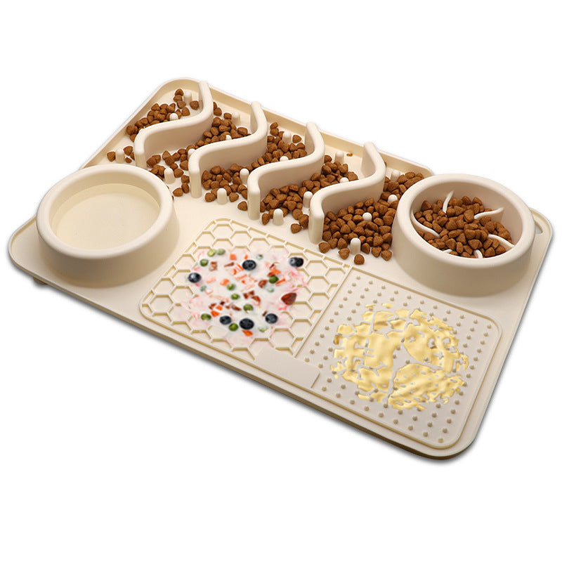 Dog Silicone Licking Multifunctional Food Bowl