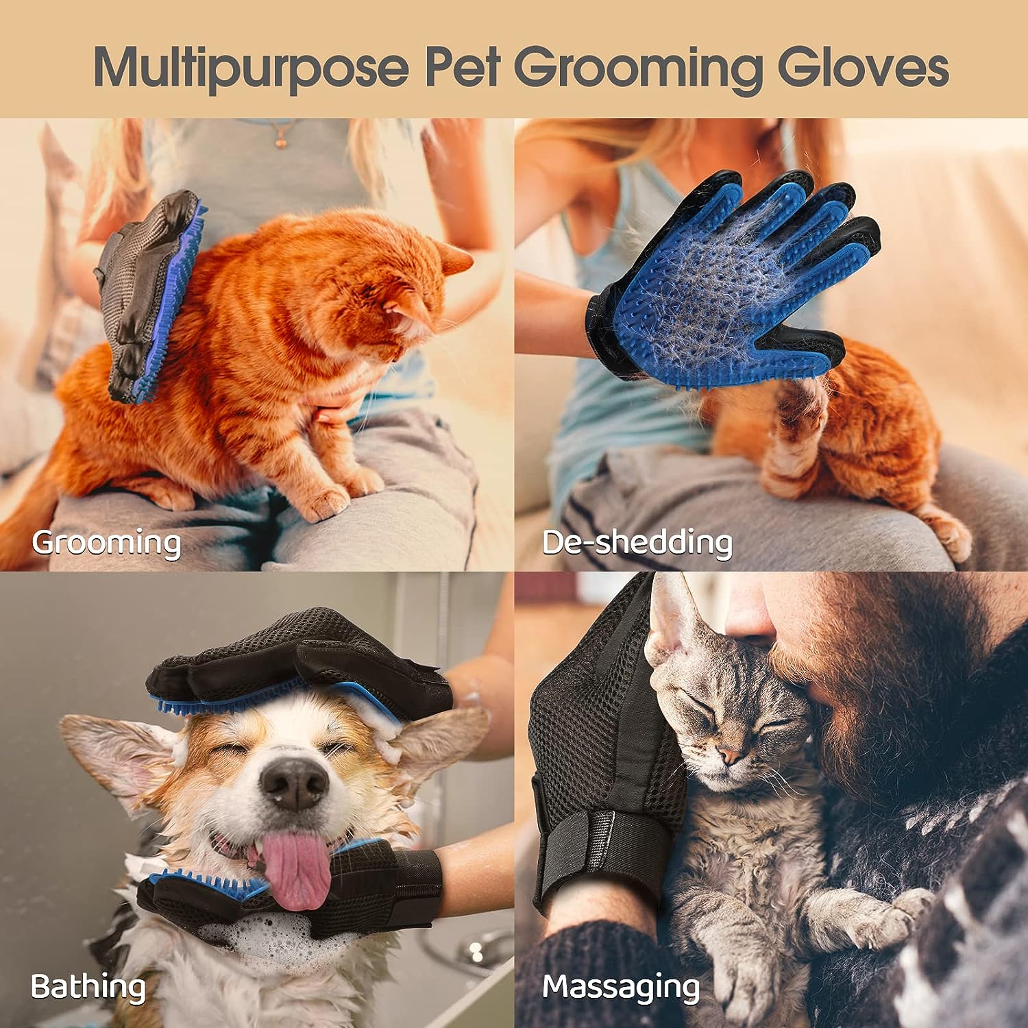 Calming Grooming Gloves