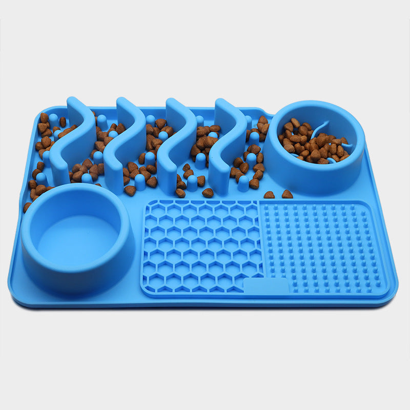 Dog Silicone Licking Multifunctional Food Bowl