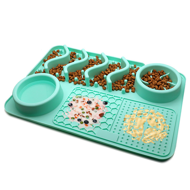 Dog Silicone Licking Multifunctional Food Bowl
