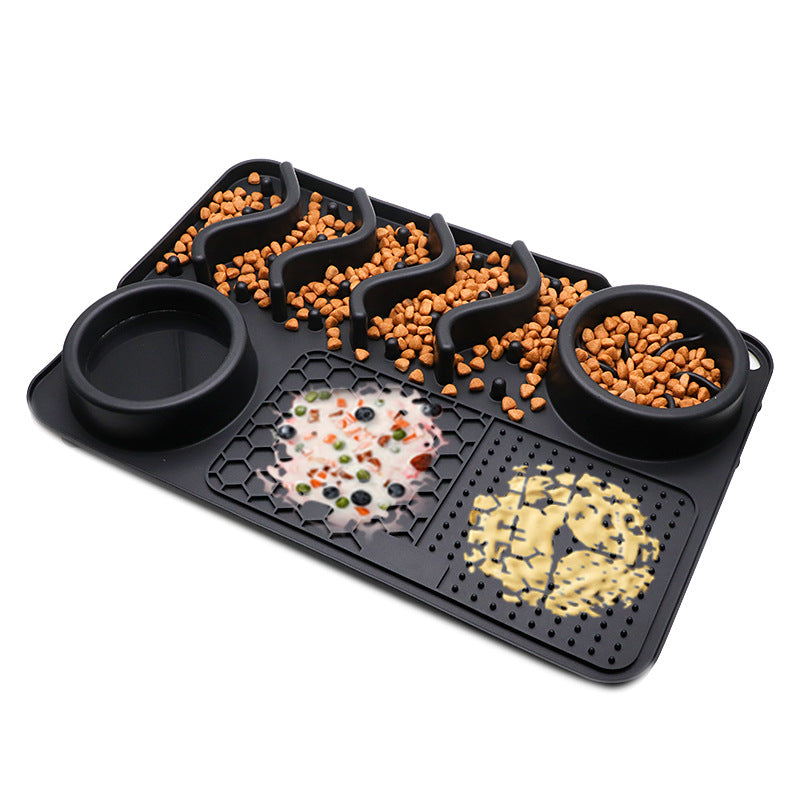 Dog Silicone Licking Multifunctional Food Bowl