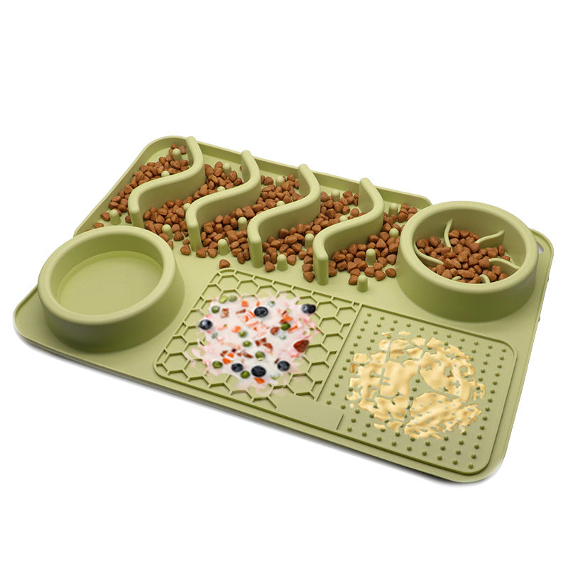 Dog Silicone Licking Multifunctional Food Bowl