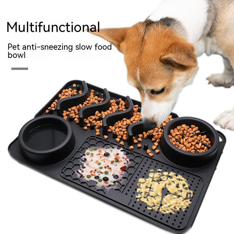 Dog Silicone Licking Multifunctional Food Bowl