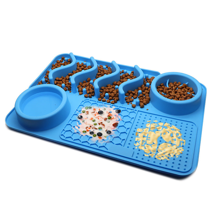 Dog Silicone Licking Multifunctional Food Bowl